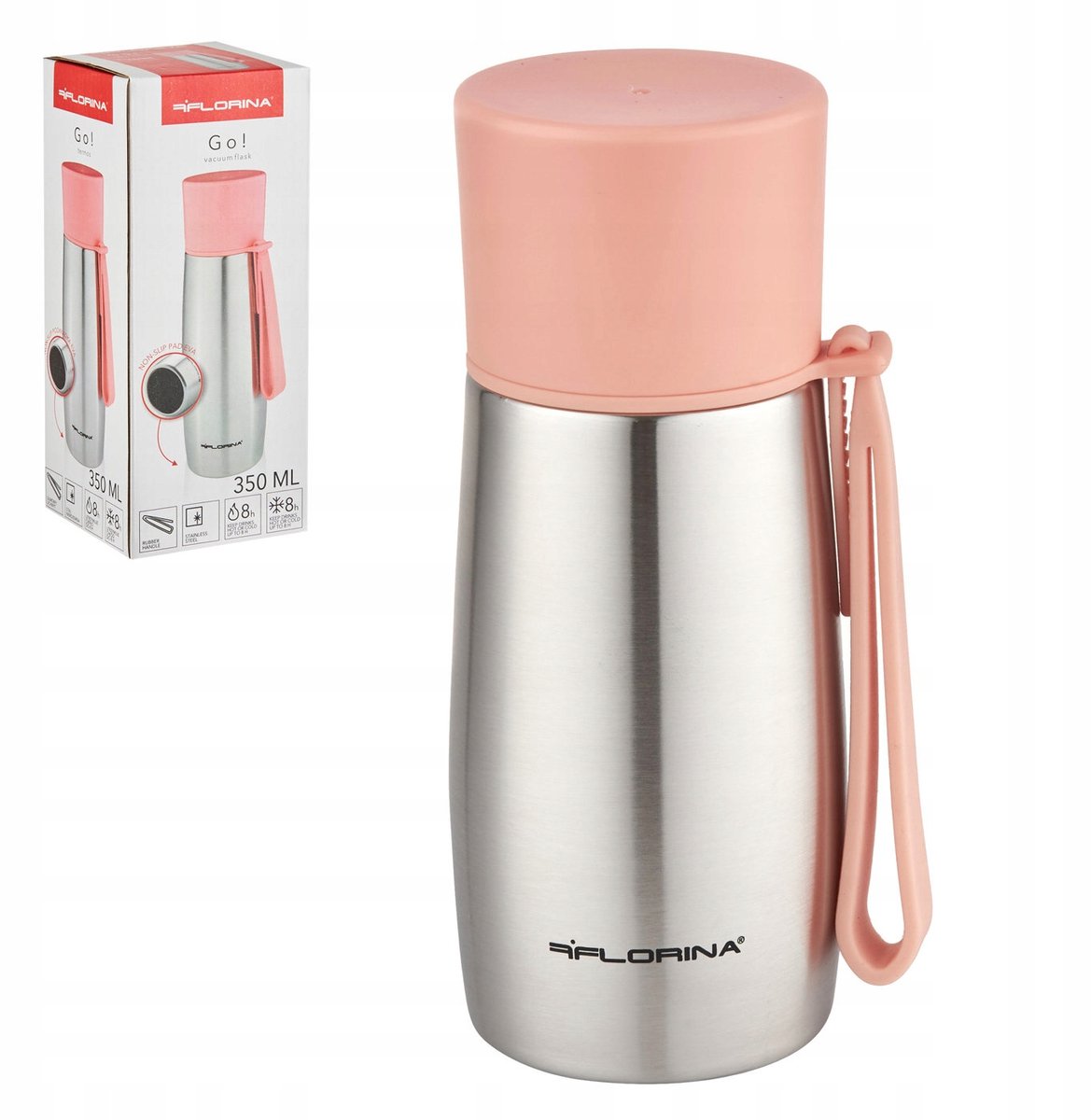Florina Go! Thermos RVS 350ml - Ideaal voor Onderweg