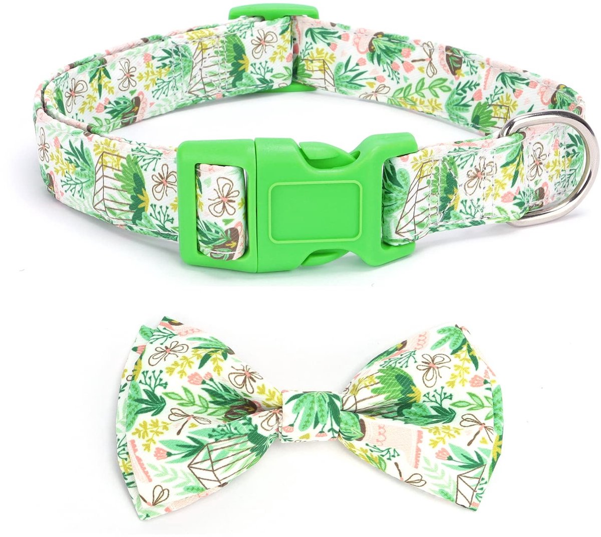 JHUBERS- Vlinderdas Halsband Verstelbaar - Afneembare Kraag - Geschikt voor Kleine/Middelgrote/Grote Honden - Kraagmaat S/M/L - Breedte 1,5/2/2,5 cm