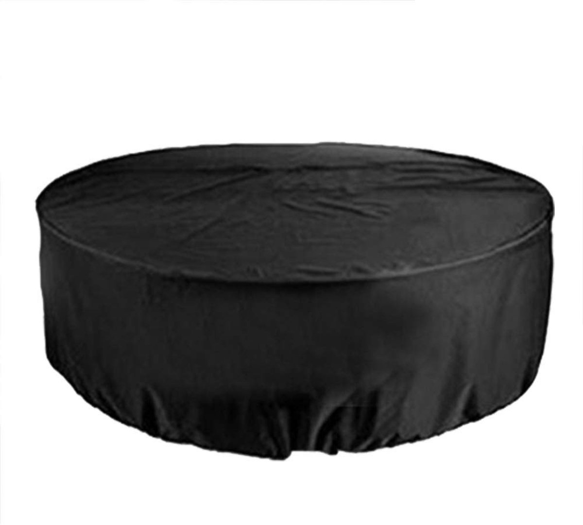 JHUBERS- Buitenmeubels Cover 210D Oxford Doek - Regendicht - Stofdicht - UV-bescherming - Ronde Tafelkleed 200 cm - Antiveroudering - Meubelafdekking