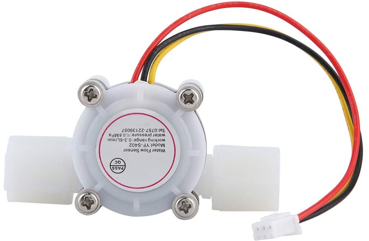 Dailygoods- Debietmeter 0.15-3L/min - Waterdebietmeter - Sensor - Controle - Schakelaar - Effet Hall - Waterflowmeter