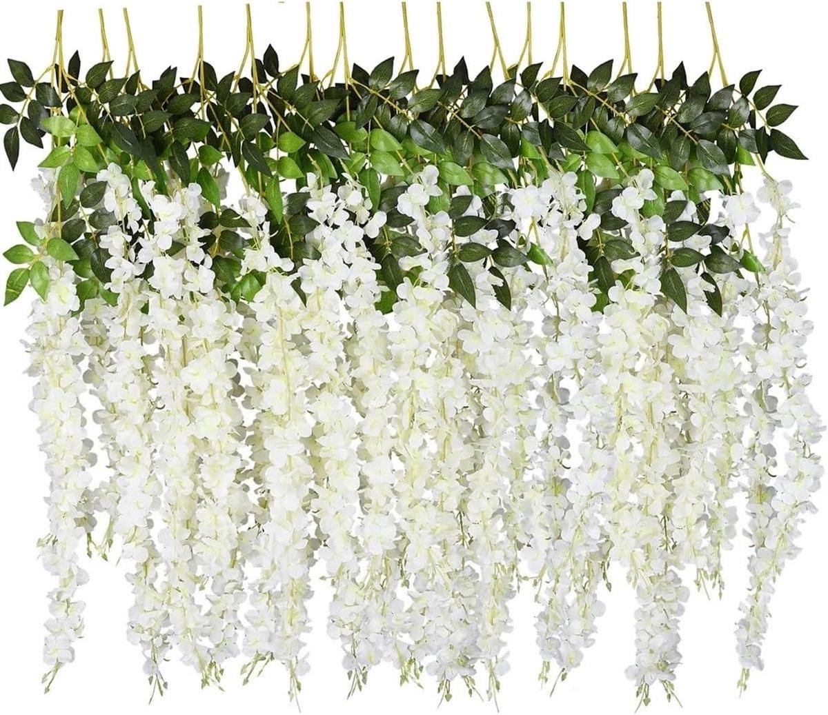 Bloemslinger 12 stuks - Kunstbloemen slinger - Decoratie aanbrengen - Levensechte uitstral