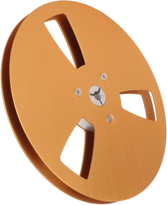 Lege Haspel Spoel - Opwikkelspoel Band - Audio Opnemen - NAB Flens - 7 Inch - Goud — afbeelding 5