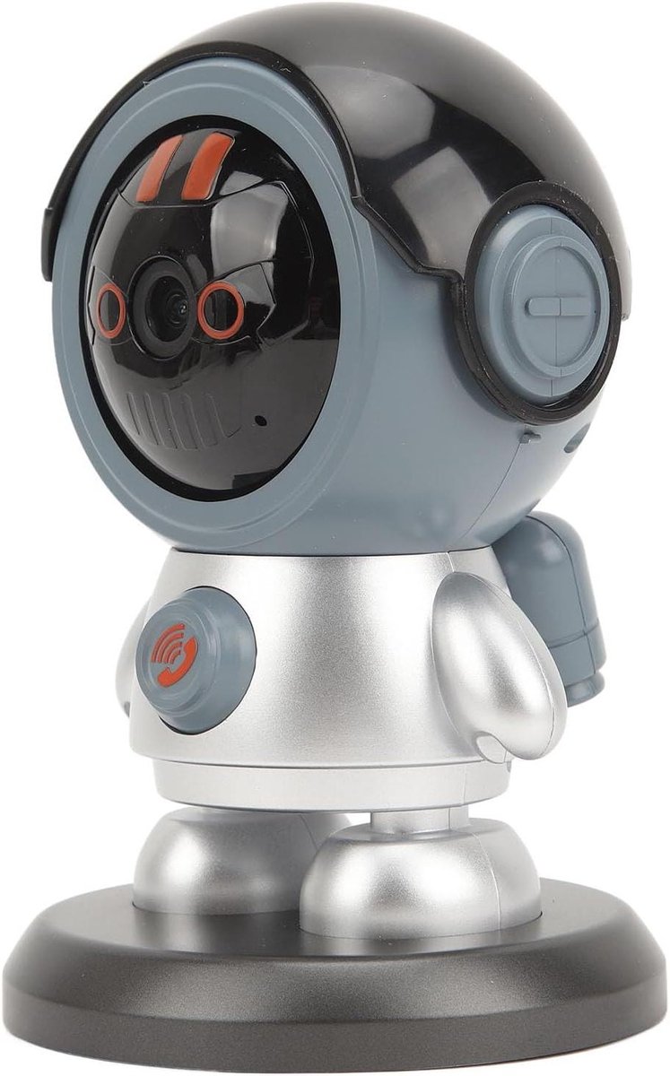Robot Camera - Beveiligingscamera Wifi - Huisbewaking Thuis - Full HD Nachtzicht - 19 x 10 cm - Wit