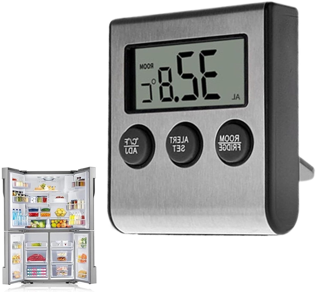 Temperatuur Alarm - Vriezer Thermostaat - Voedsel Veiligheid - Intelligente Meldingen - 9 