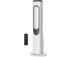 Torenventilator - Staande ventilator - Rustige slaap - Bladloos ontwerp - 955 cm hoog - Wit