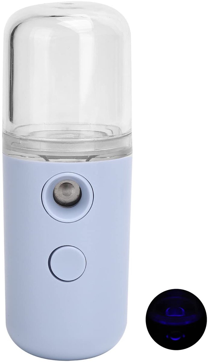 JHUBERS- Vernevelaar Draagbaar - Mini Luchtbevochtiger - Gezichtsverneveling - Diepe Hydratatie - Nano Watersproeier - Voor Thuis/Reizen - Gezichtsvernevelaar