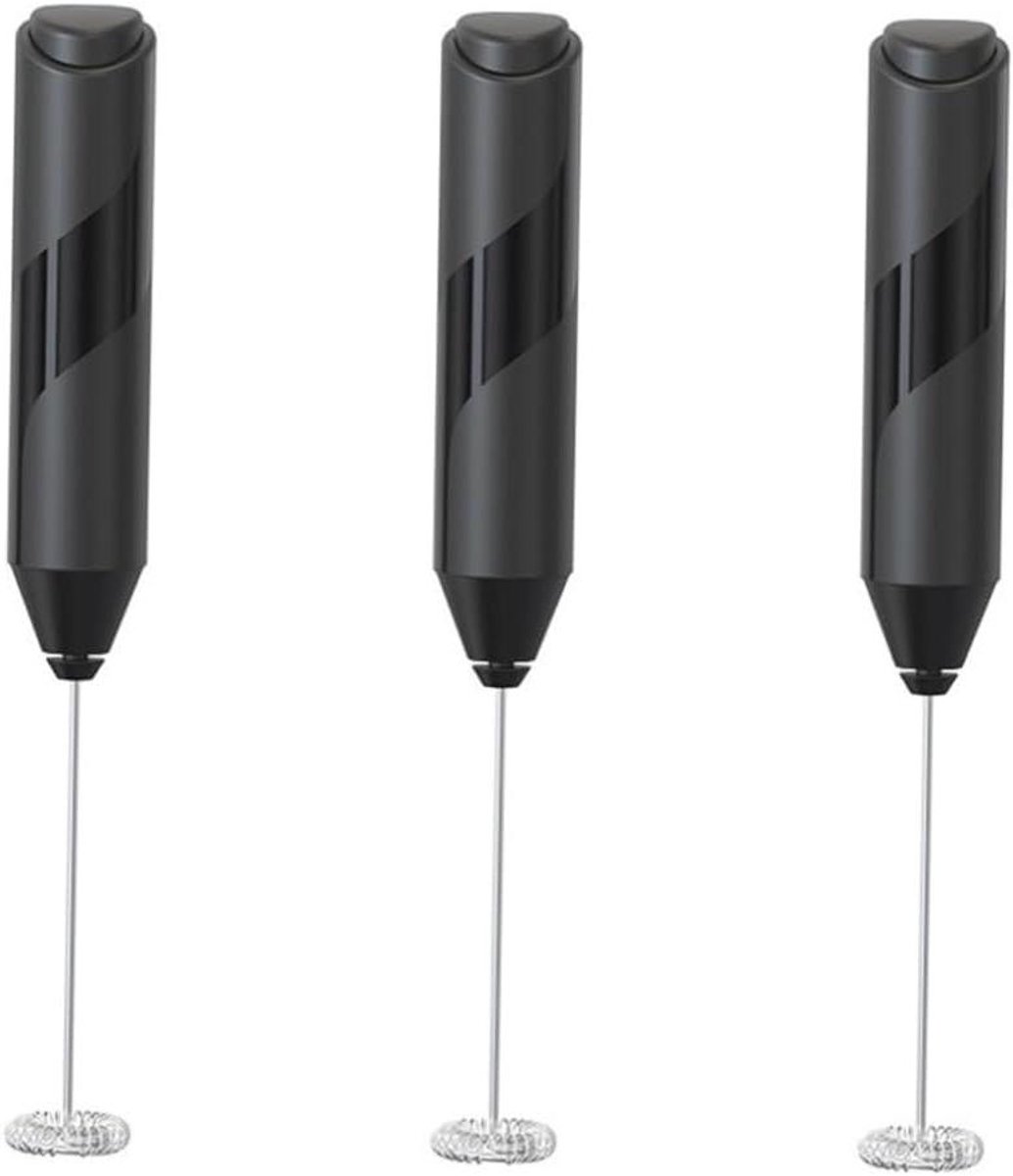 Elektrische Handklopper - Mini Mixer - Eenvoudig Kloppen - Draadloos Gemak - 3 Stuks - Zwart