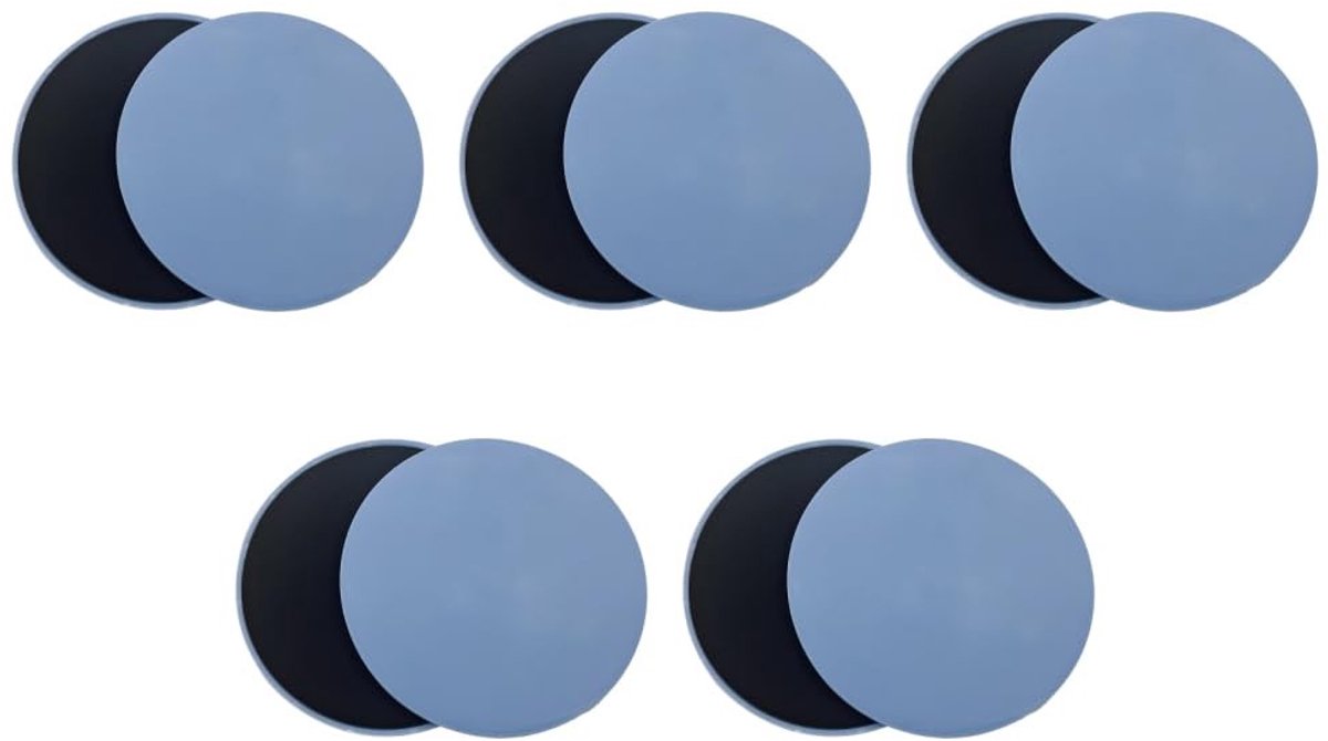 BRENZOOS- Core Sliders - 10 Stuks - Dubbelzijdige Workout Sliders - Antislip - Duurzaam EVA-schuim - Geschikt voor Alle Oppervlakken - Veiligheid tijdens Training