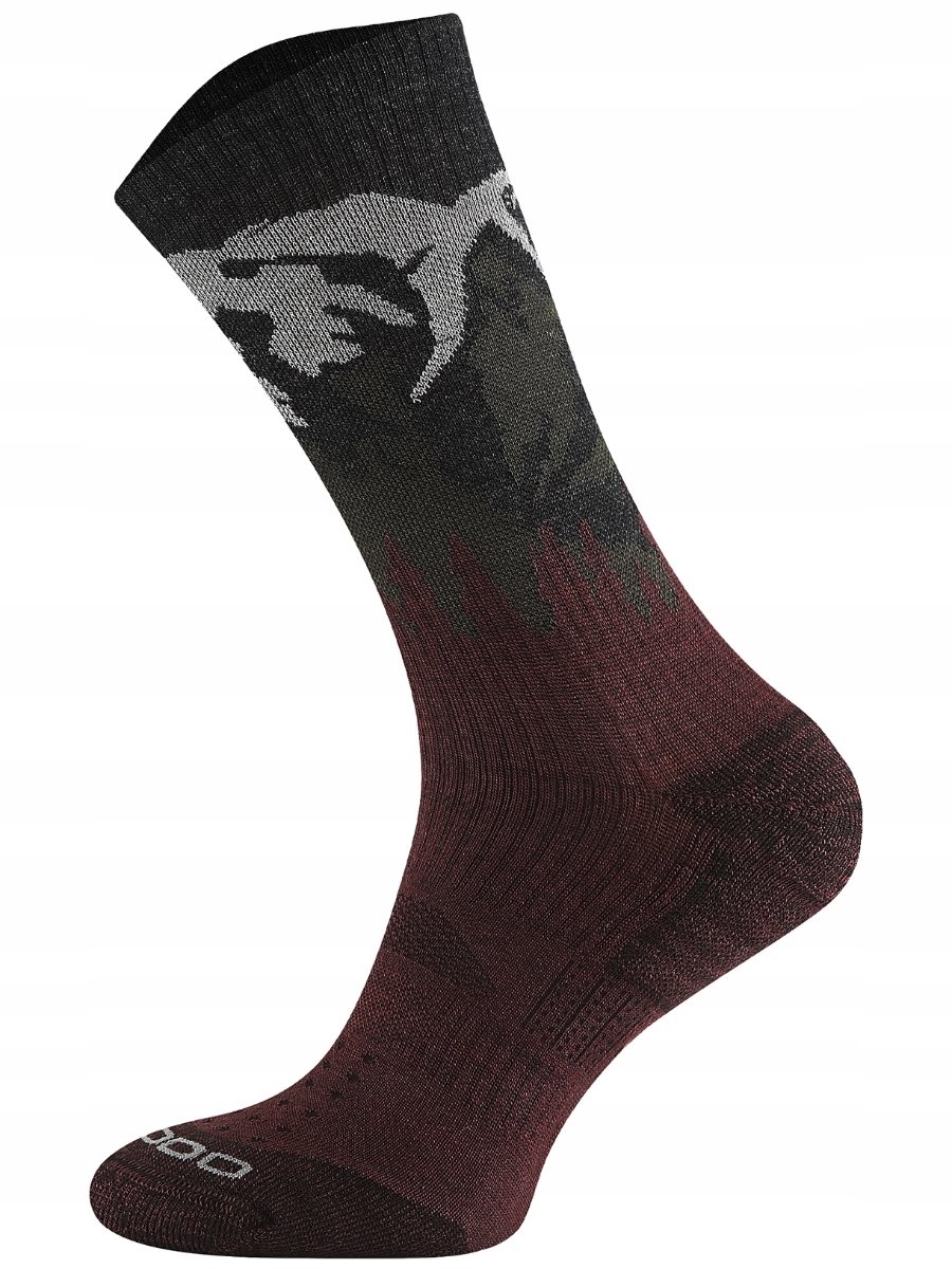 Comodo Merino Fusion Trekking Sokken Burgundy Rood