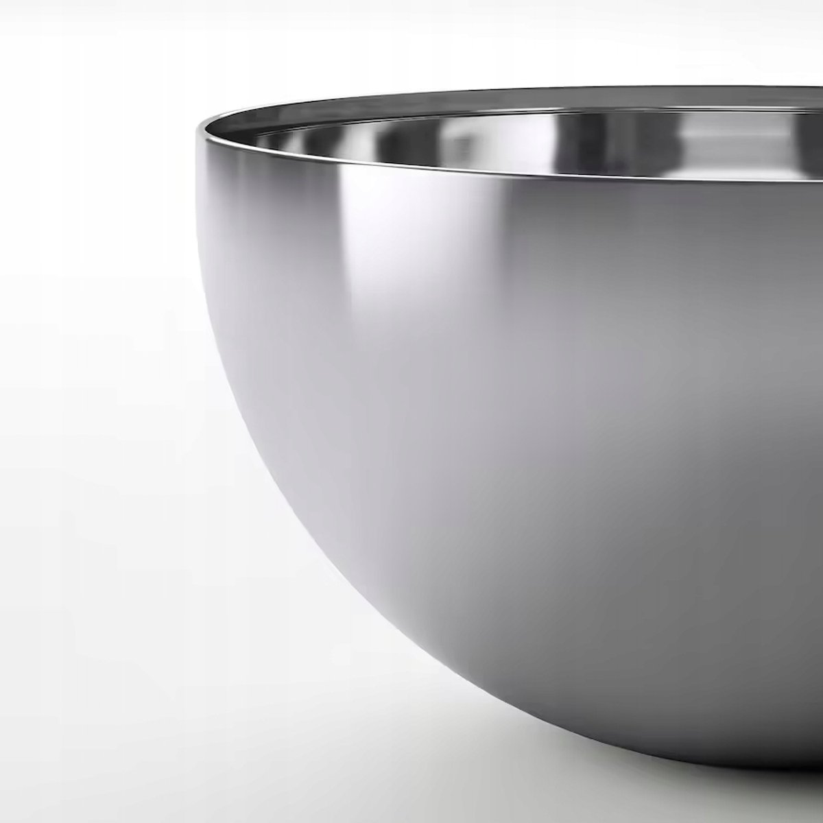 IKEA BLANDA BLANK Kom Kom, Roestvrij Staal, 20 cm