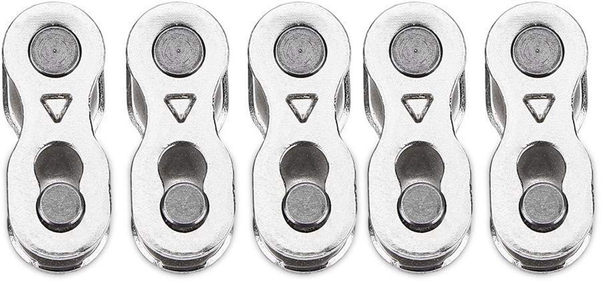 Dailygoods- Fietsketting Quick Release - Stalen Kettingschakel - 5 Paar - Voor 6/7/8/9/10 Versnellingen - Hoge Treksterkte 950 kgf - Duurzaam en Roestvrij