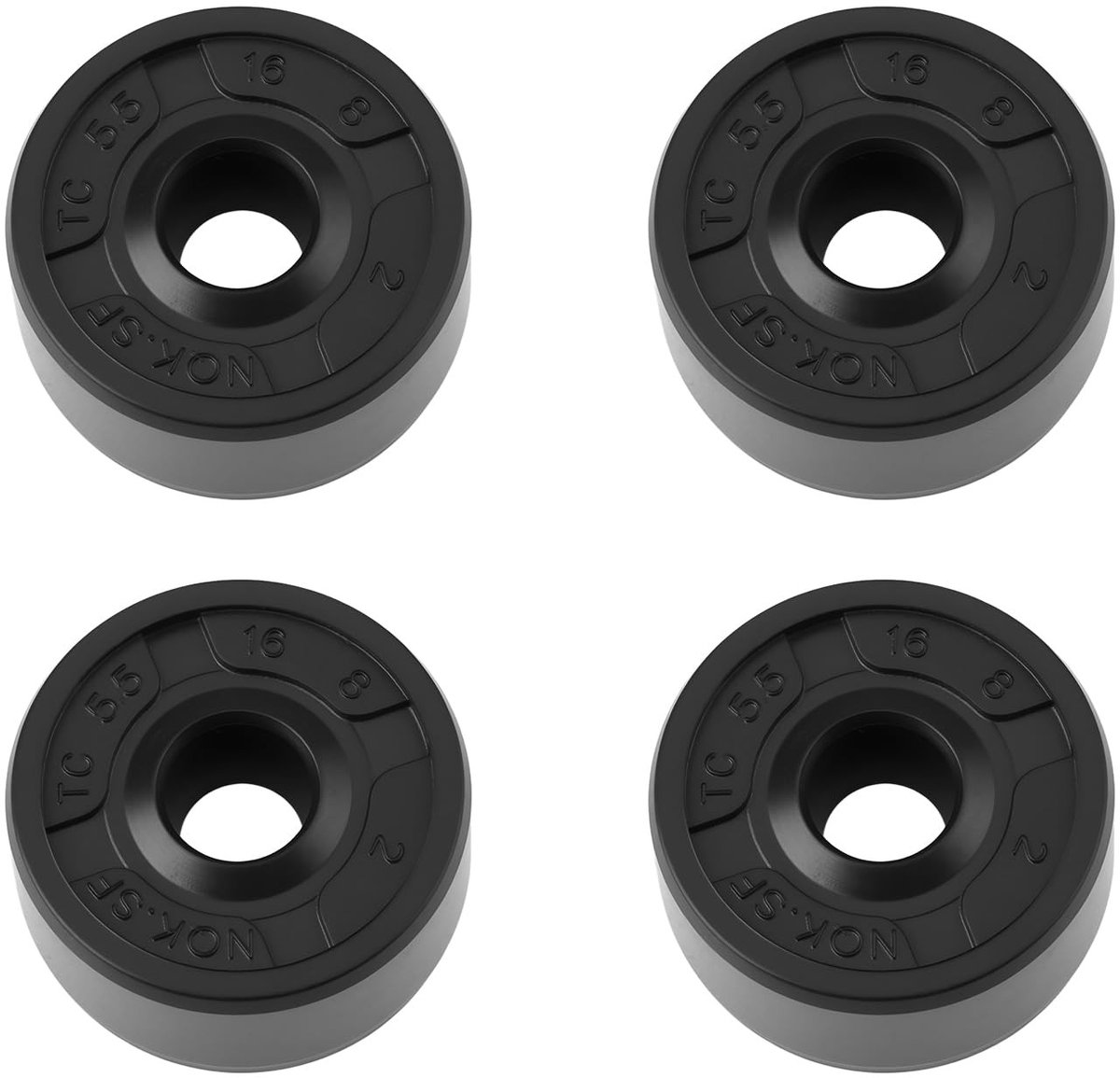 Dailygoods- Oliekeerring 4 Stks - Compatibel met Maytag - Hittebestendig Rubber - Afdichting - 16x8x5.5mm - Voorkomt Waterlekkage - Afdichtring