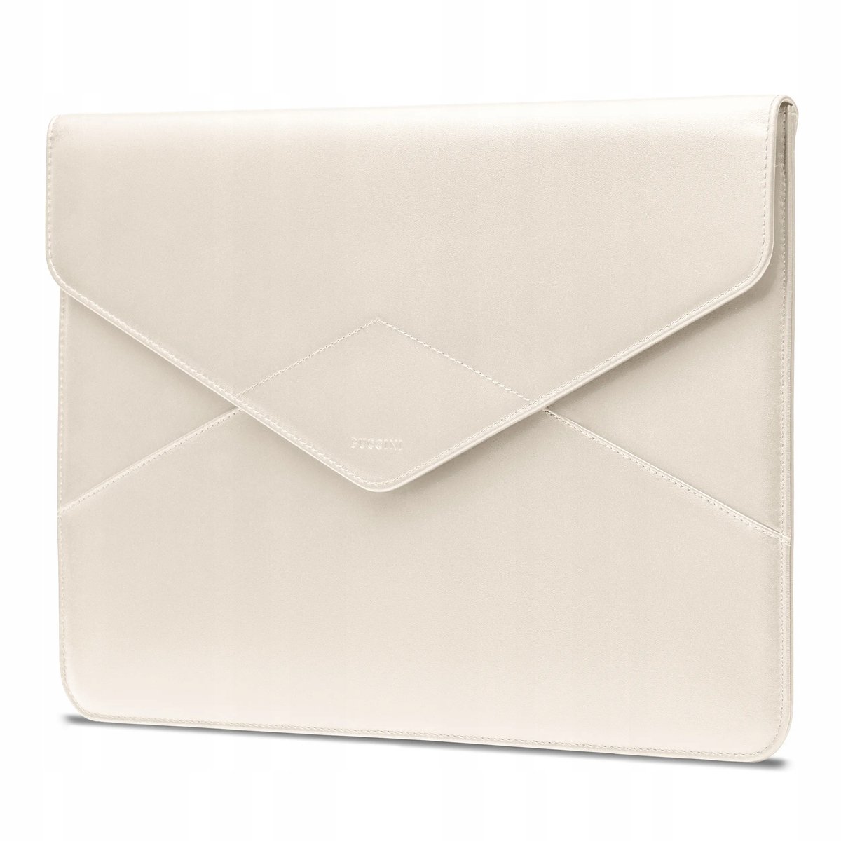 PUCCINI Leren Laptop Etui 13 Inch Beżig - Stijlvol & Beschermend