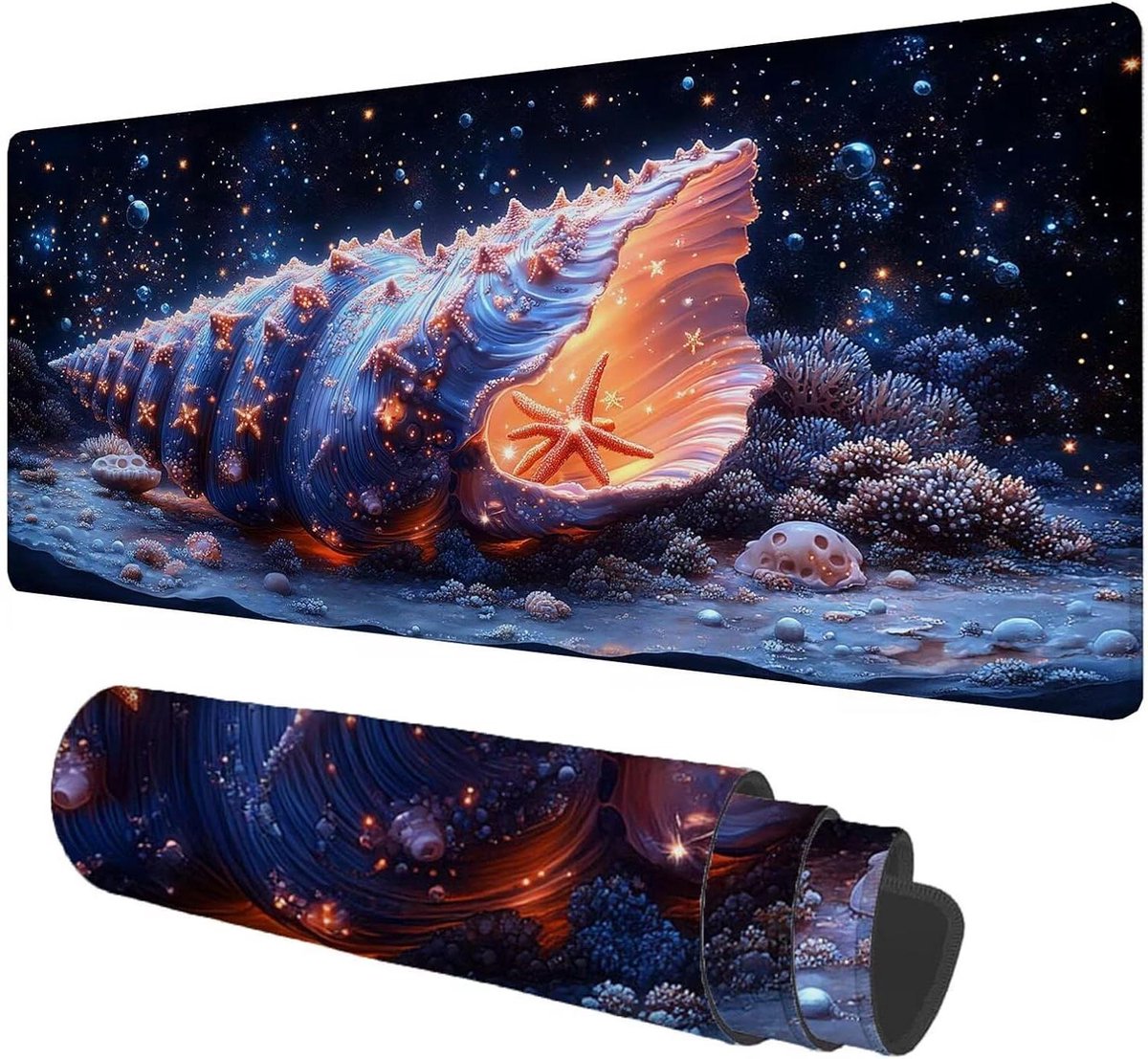 Grote Muismat - Bureauonderlegger XXL - Comfortabel Werken - Antislip Basis - 150 x 80 cm - Koraal