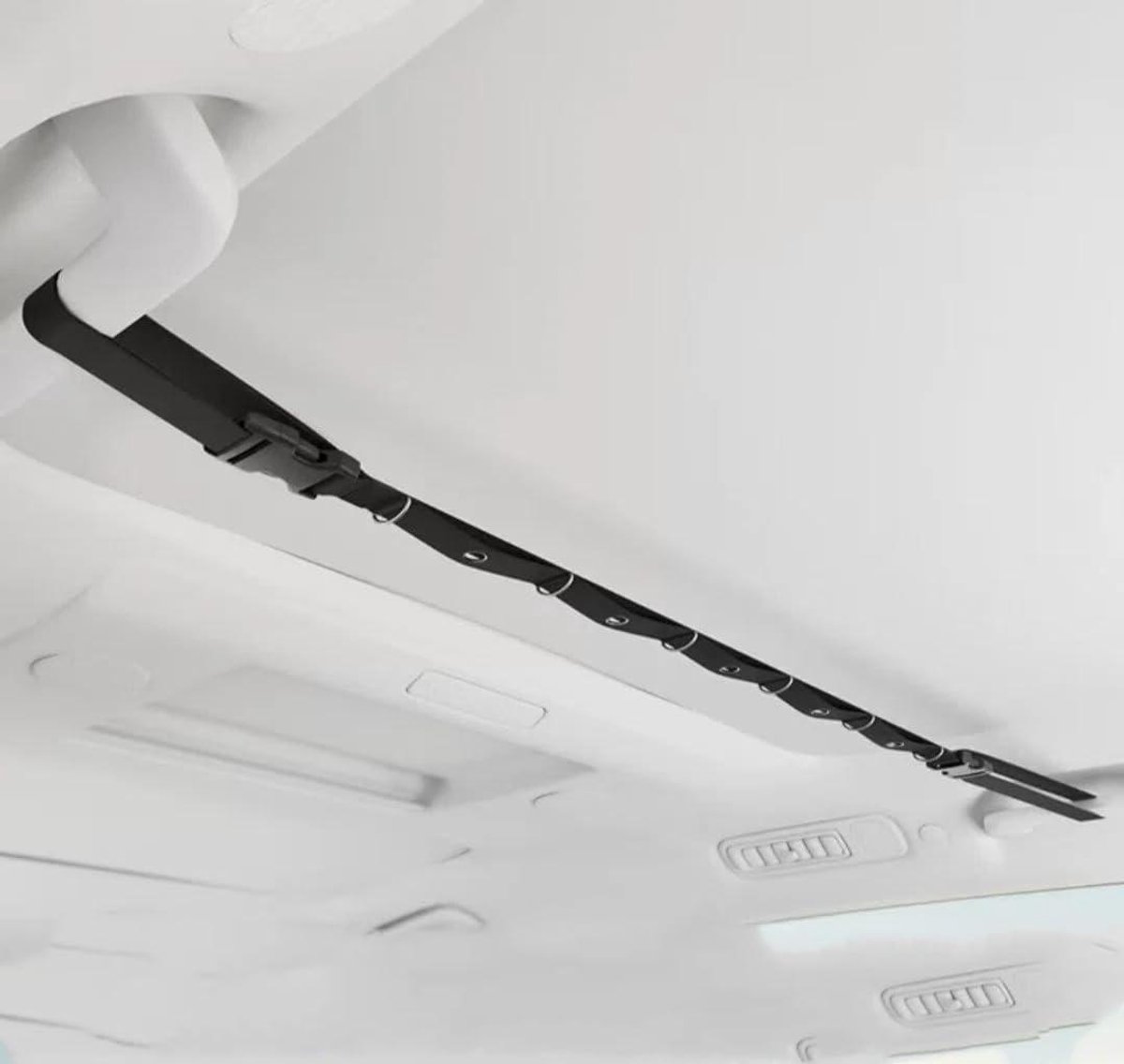 Autowaslijn - Reislijn Kledinghanger - Auto Interieur Organiseren - Verstelbare Lengte - 87-130 cm - Zwart