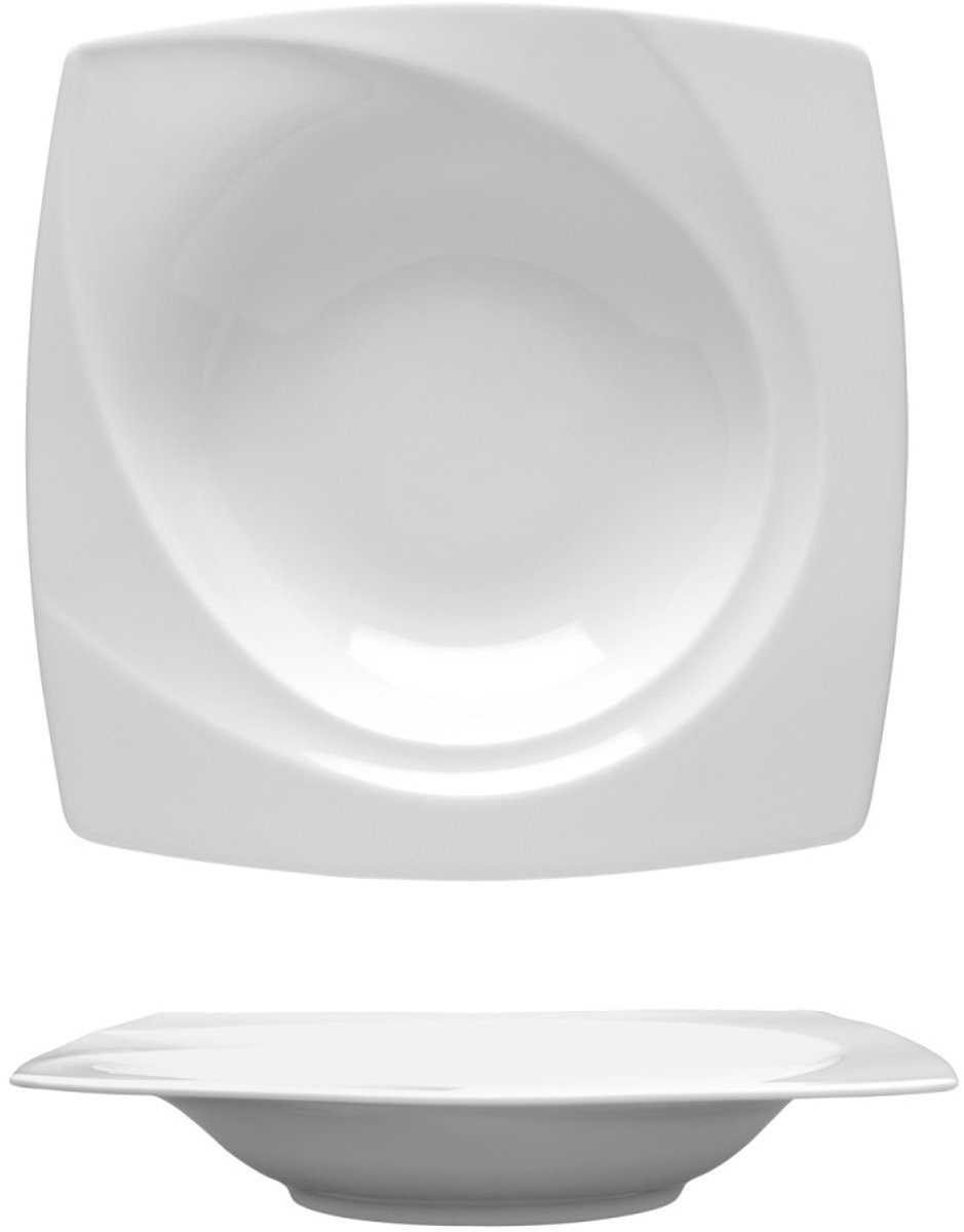 Lubiana Celebration Dieprand 23 cm Wit Porselein