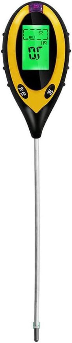 Bodem Analyse Meter - Grond Tester - Planten Verzorgen - 4-in-1 Functie - 35 cm - Zwart