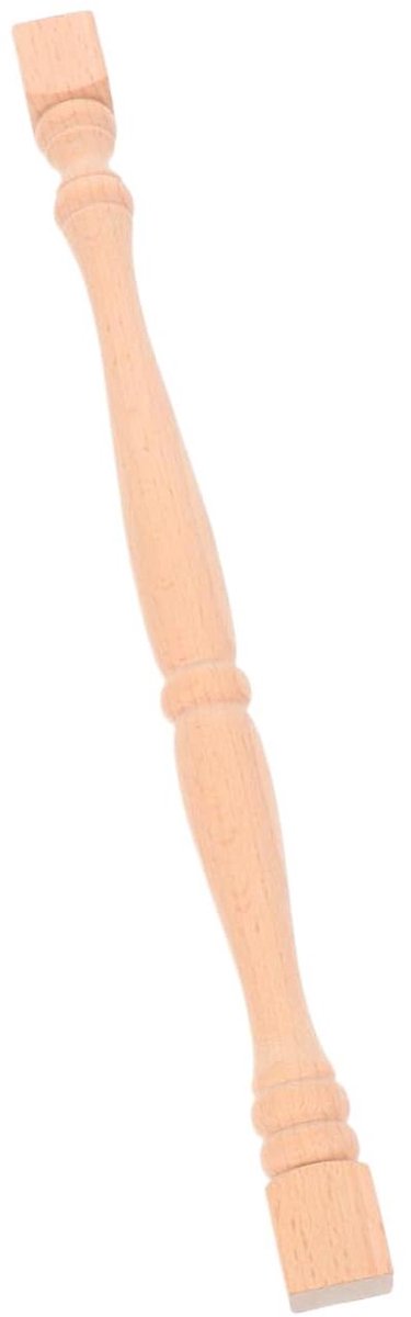 Decoratieve Houten Kolom - Meubelonderdeel Baluster - Huis Decoratie - Tijdloos Romeins Design - 33 x 2.2 cm - Beige