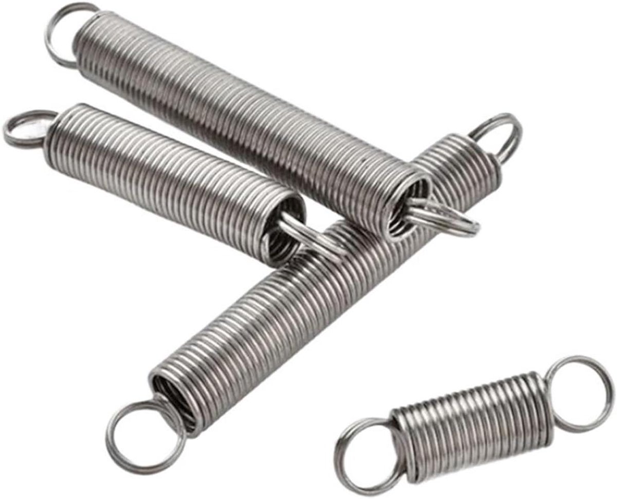 Torsiestaalveer - Dubbele Haak - Reparatie Werkzaamheden - Roestbestendig Materiaal - 10 Stuks - Zilverkleurig