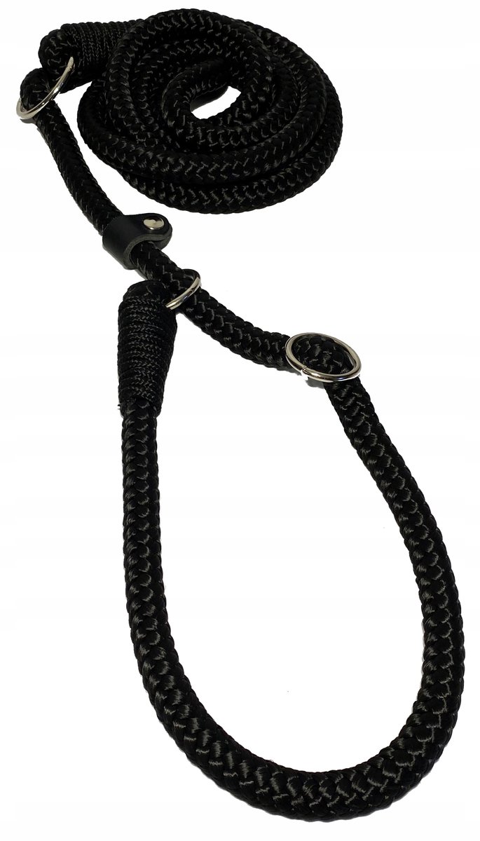 Verstelbare Retrieverlijn 14mm/280cm - Zwart