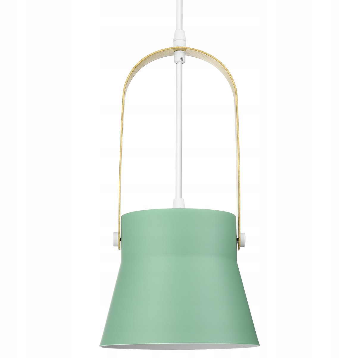 Scandinavische Hanglamp E27, Minimalistisch Design, Houtlook