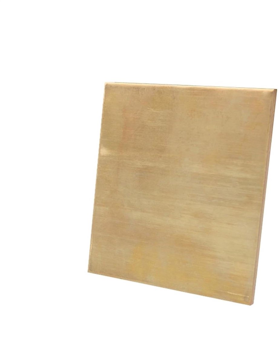 Messing Plaat - Hobby Materiaal - Decoratie & Hobby - Goede Bewerkingseigenschappen - 1 x 50 x 250 mm - Messingkleurig
