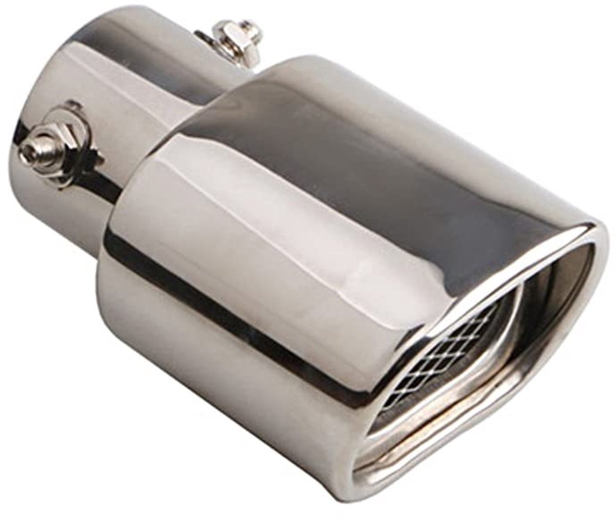 Dailygoods- Uitlaatpijp RVS - Diameter 3.8/5.4 cm - Rechte Uitlaatpijp - Auto Uitlaatpijp - 2.5 inch - Schokbestendig - Uitlaat