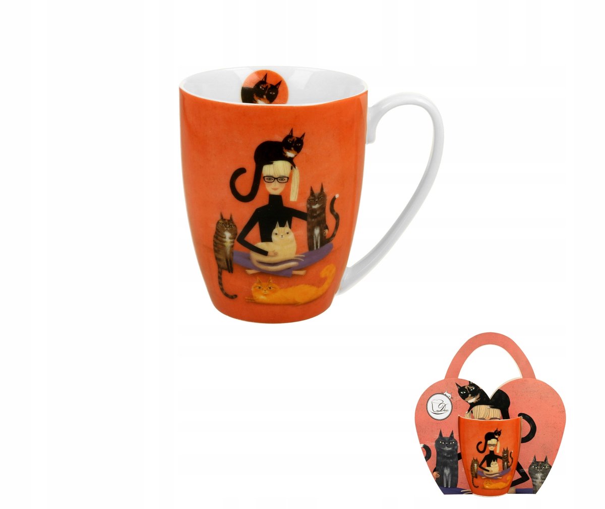 Duo Cindy & Katten Mok - 360ml Porselein - Cadeau Idee