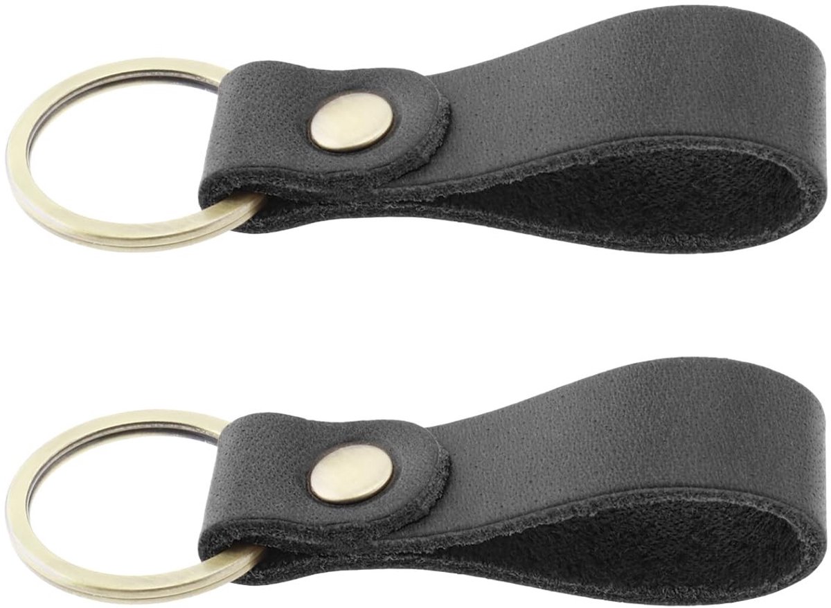 Dailygoods- Sleutelhanger Hoogwaardige Lederen Sleutelhanger - Retro Sleutelhanger - Metalen Sleutelhanger - Sleutelhanger Riem - Sleutelhanger Strap - Duurzaam Ontwerp - Sleutelring