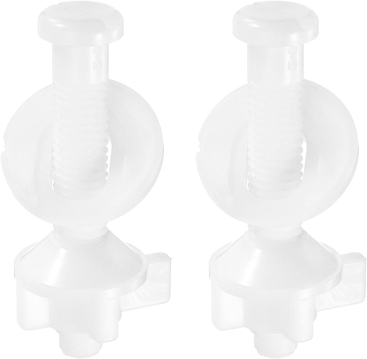 Toiletbril Bevestiging - Scharnier Set - Toilet Reparatie - Corrosiebestendig Plastic - 2 Stuks - Wit