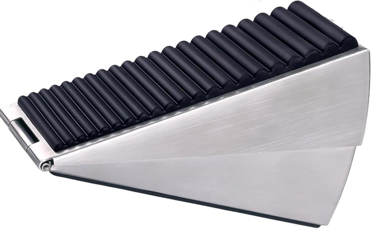 Deurstopper - Wig houder - Veilig deuren - In hoogte verstelbaar - 13.5 cm - Metaal