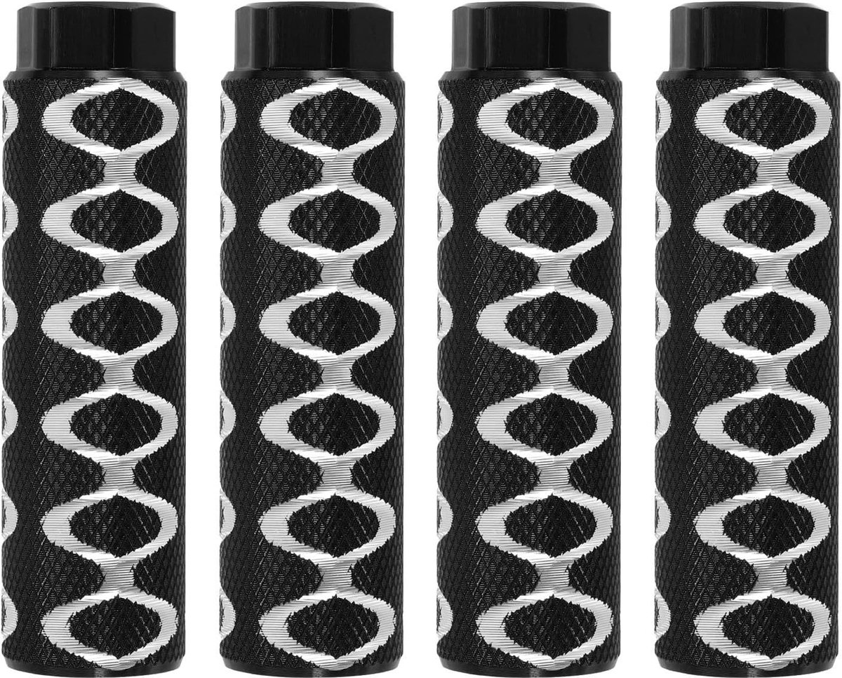 Fietssteunen - Voetsteunen - Ondersteuning Fietsen - Aluminiumlegering - 4 stuks - Zwart