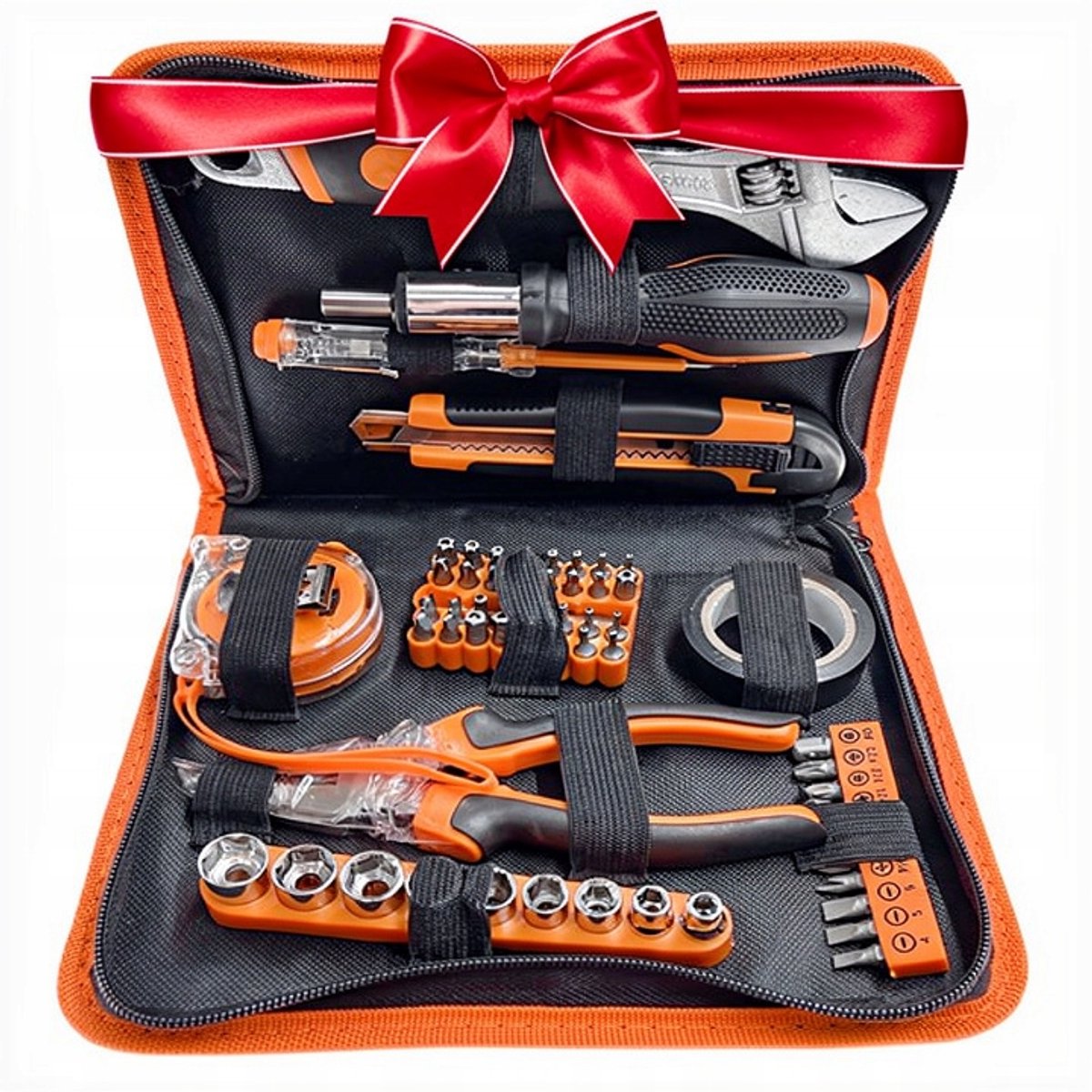 Uitgebreide Gereedschapset met Bits, Tangen en Meetlint (61 Delig)