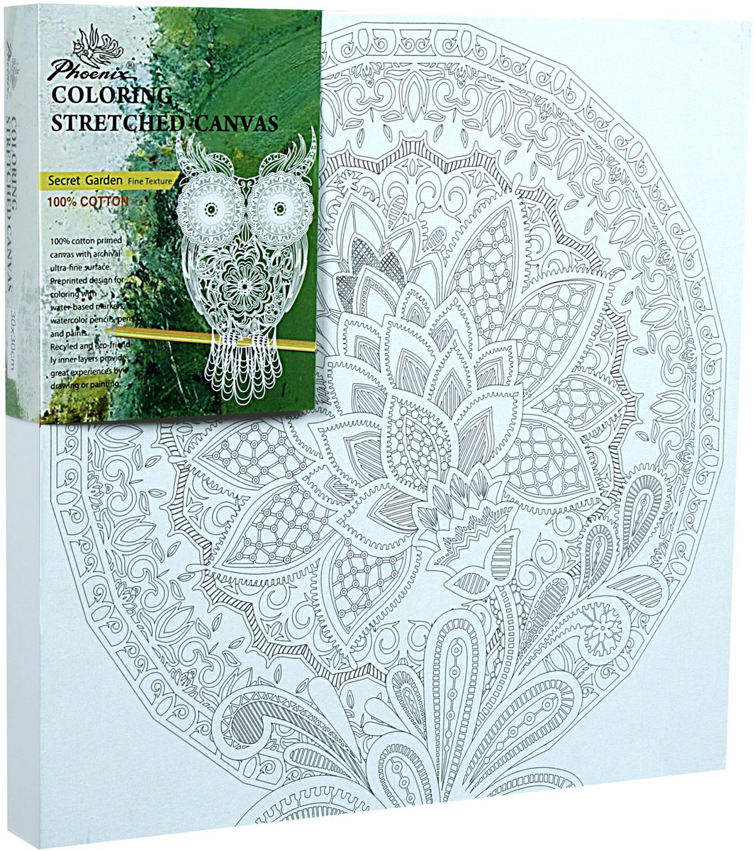 Phoenix Canvas Schilderen op Nummer Mozaïek Cirkel Mandala