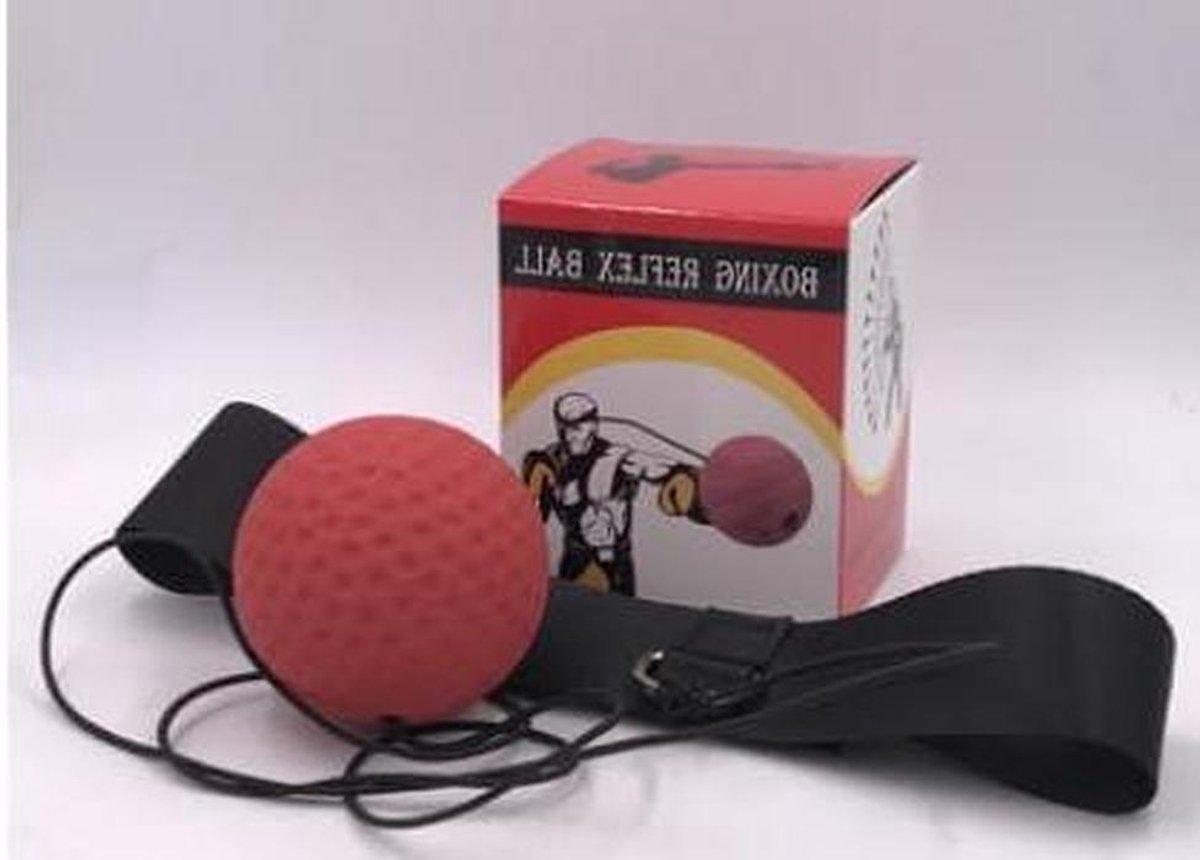 Boksen Reflex Bal - Pons Bal - Reactie Trainen - Veilig Zacht Ontwerp - 120x64x64MM - Zwart