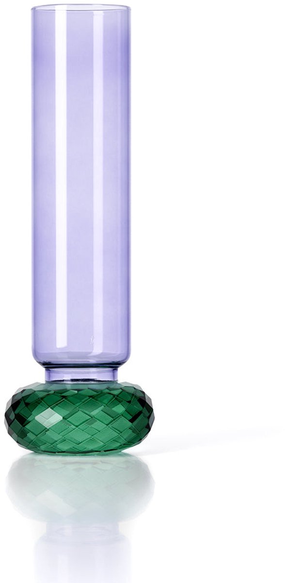 Glazen Vaas Paars Groen Gerecycled Glas Design
