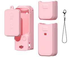 MTTProducts – Silicone Protective Case – Camera Bescherming – Zacht en Duurzaam – Roze – Vingerafdrukvrij – Geschikt voor Osmo Pocket 3 – Inclusief Len…