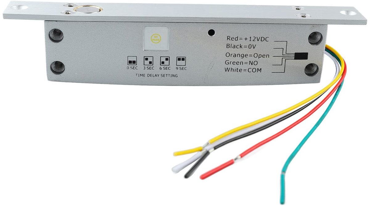 Allecto - Elektrisch Valgrendelslot - 5-lijns Grendelslot - Storingsvrij en Veilig - Metaal - Geschikt voor Glazen Deuren - Beveiliging voor Huizen...