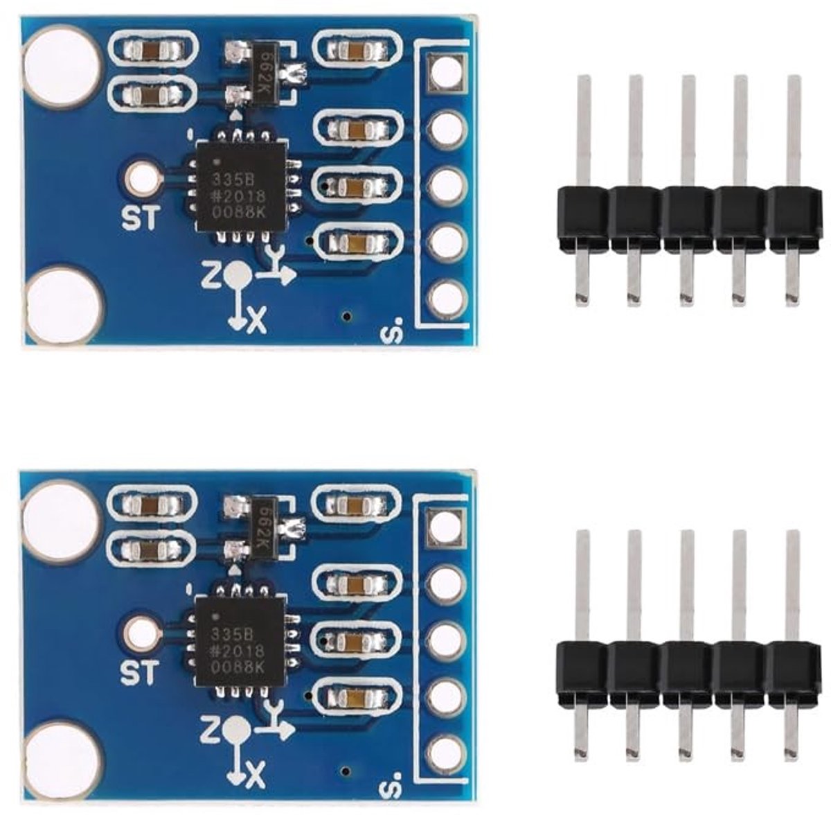 Allecto - Hoeksensormodule - GY-61 ADXL335 - 3-assige versnellingssensor - 3-5V analoge uitgang - Compatibel met Arduino - Ideaal voor robotica en ...