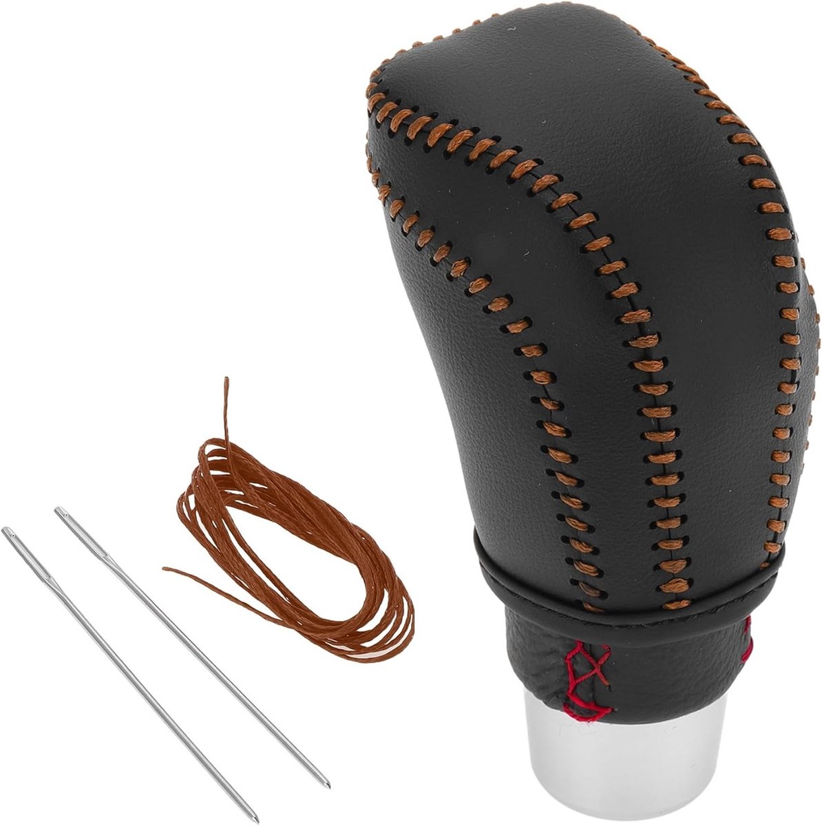 Pooknop Hoes Set voor Toyota Camry 2018-2023 - Anti-Slip Kunstleder, Zwart en Bruin, Schakelhendel Bescherming en Stijl