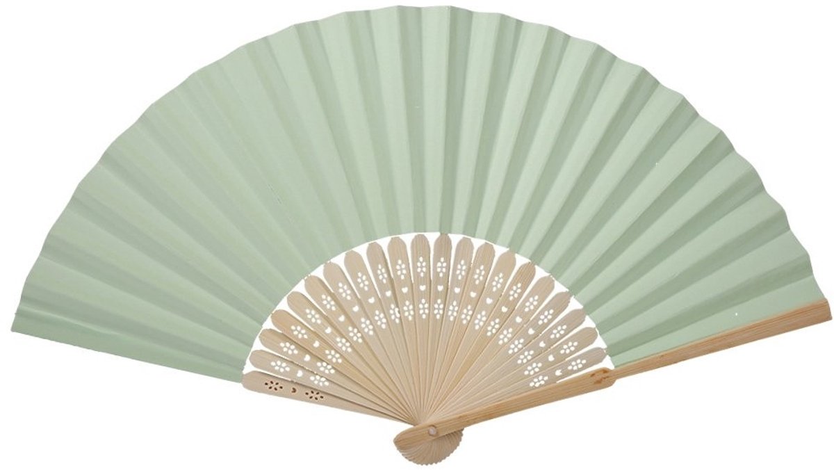 Allecto - Vouwfan - Chinese Vouwfan - Ideaal voor Bruiloften - Kleur #6 - Decoratie en Verkoeling - Geschikt voor Feesten - Thuis en Kantoor