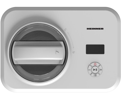Heinner Zelfvriezende IJsmachine - 120 W - Inhoud 1,5 L - Ingebouwde Compressor - IJs- en Yoghurtfunctie - LED-display - Digitale Timer - Warmhoudfunctie 1 Uur - Wit van Heinner — afbeelding 2