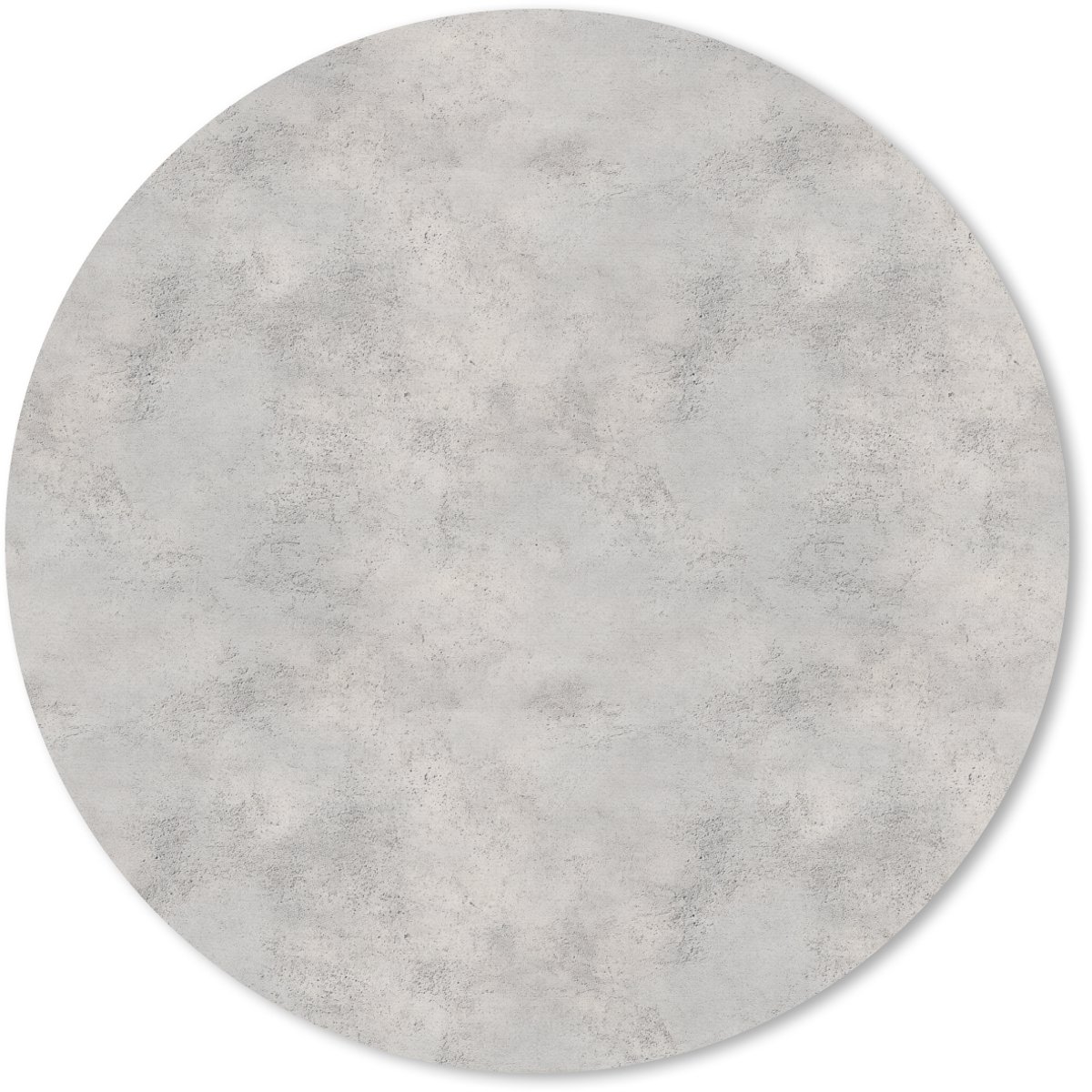 Muismat rond 40x40 cm - Mousepad Grijs - Beton print - Industrieel - Ronde muismatten