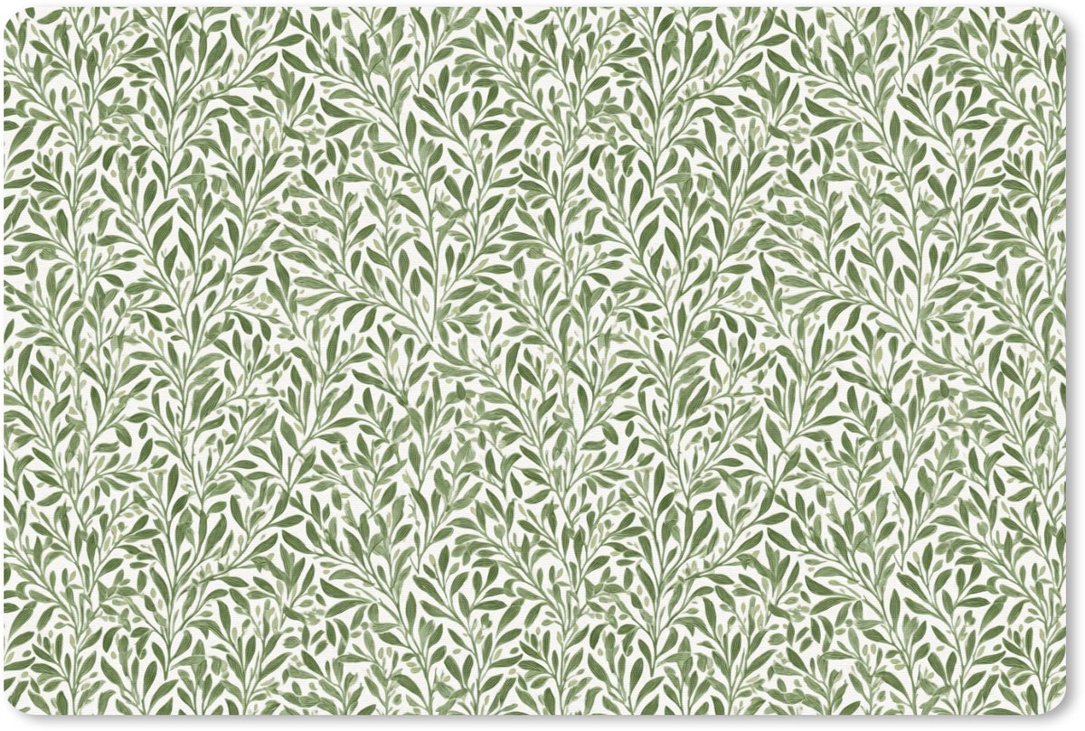 Muismat 13x8 cm - Mousepad Botanisch - Takken - Groen - Muismatten