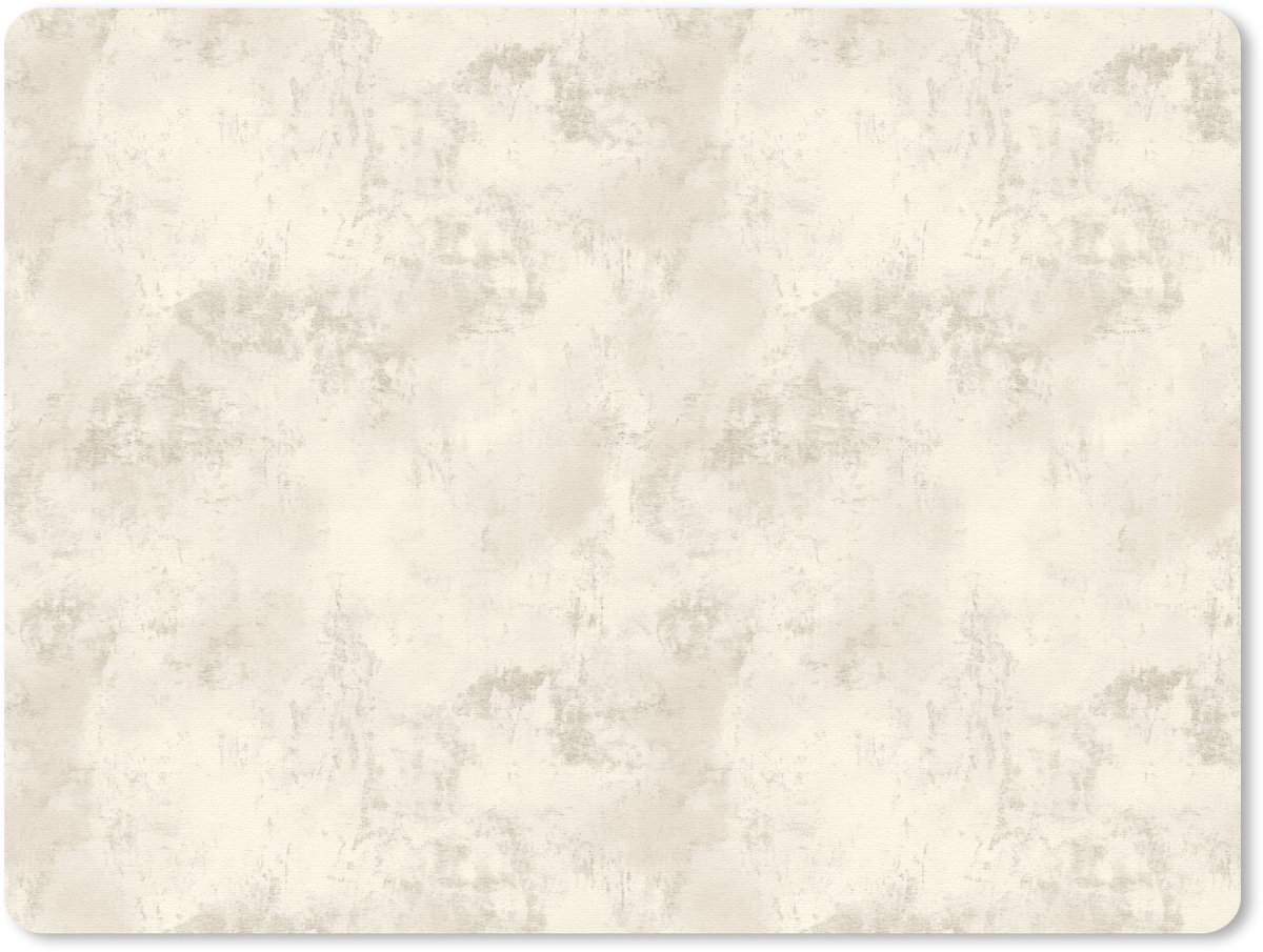 Muismat 12x10 cm - Mousepad Patroon - Organisch - Beige - Muismatten
