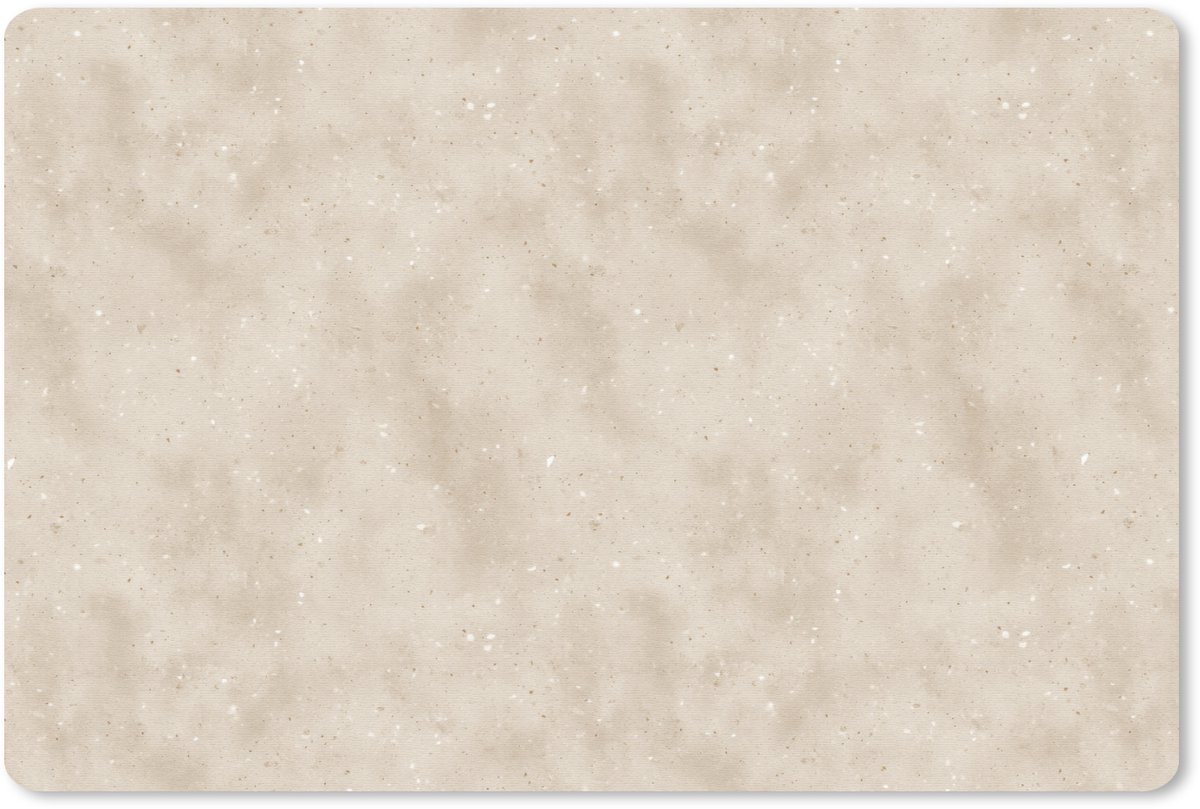 Muismat 13x8 cm - Mousepad Structuur - Spikkels - Beige - Muismatten