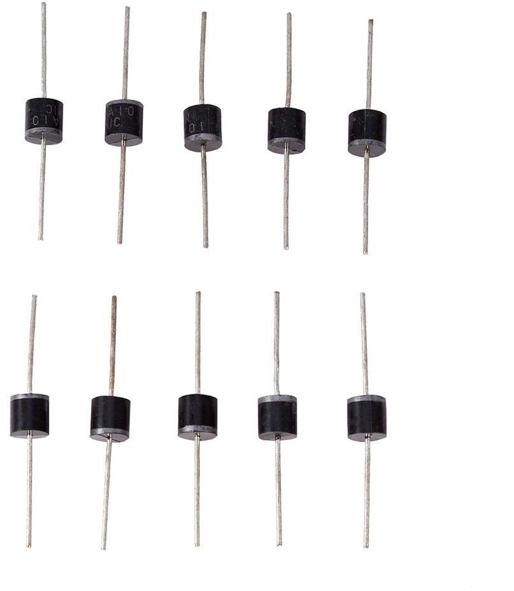 VT Goods - Diodes - 10A10 1000V diode - Hoogspanningscapaciteit - 50 stuks - Laag voltageverlies - Geschikt voor autotoepassingen