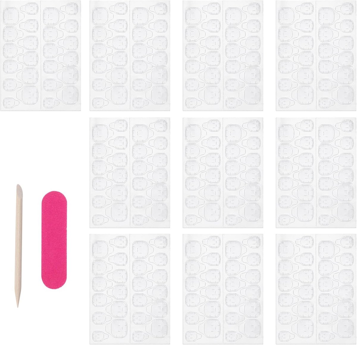 240 Stuks Kunstnagel Lijm en Gel Pads, Dubbelzijdige Lijm, Manicure Tools, Zelfklevende Patches voor Thuis Manicure en DIY Nagels