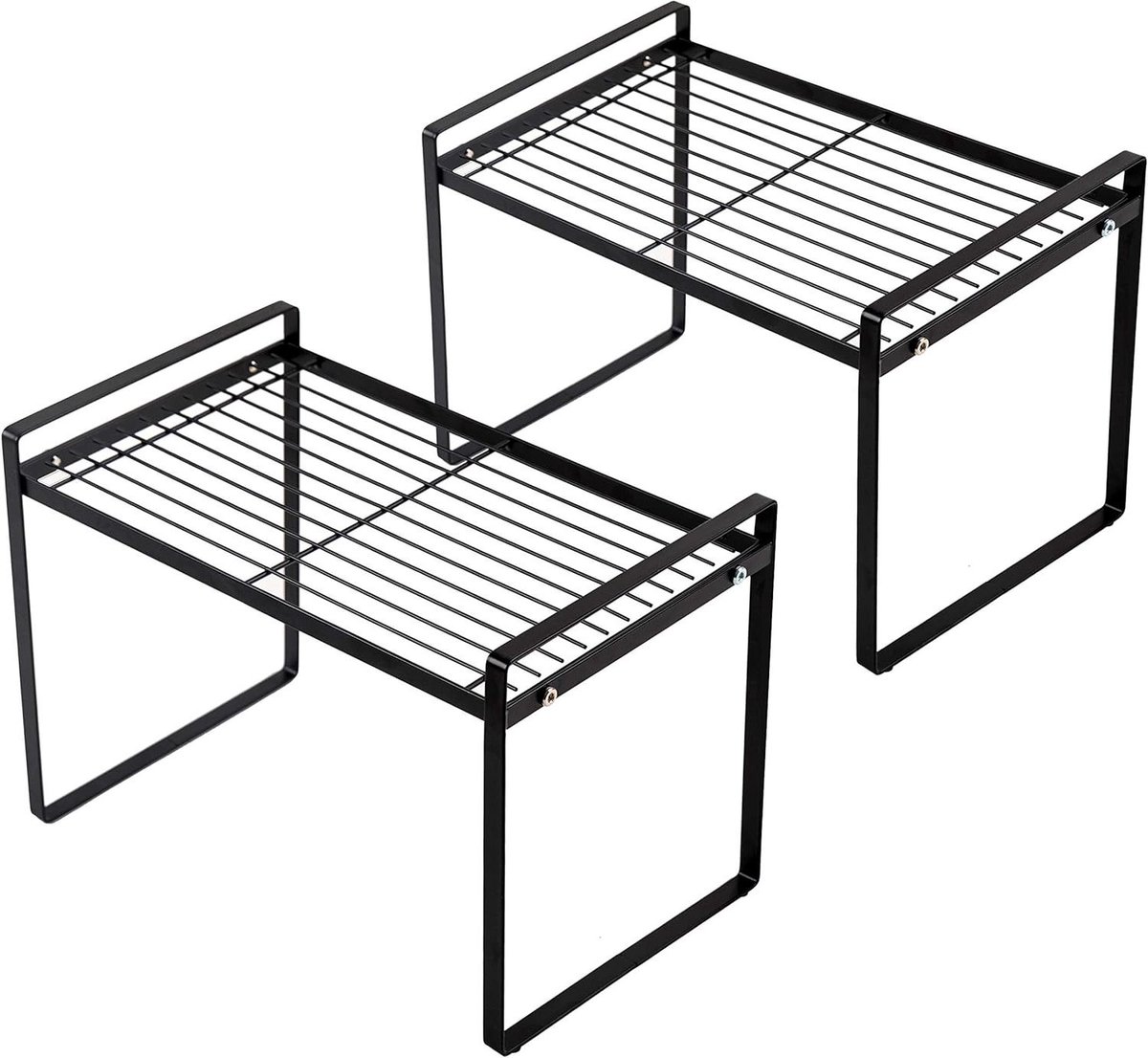 Keukenkast Plank - Opbergrek Teller - Keuken Organiseren - Stapelbaar Stevig Frame