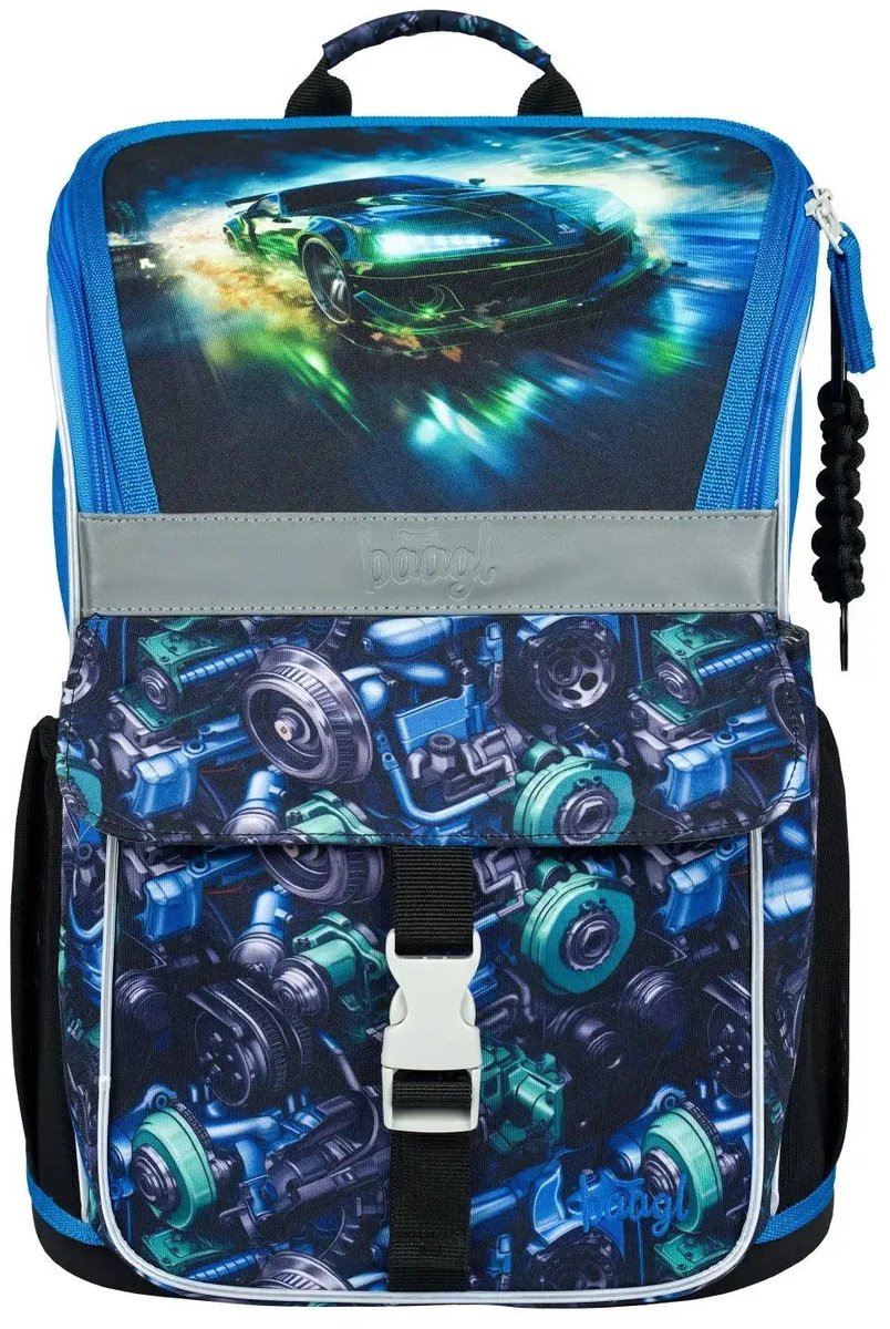 Baagl Rugzak Zippy Racing Car 18L